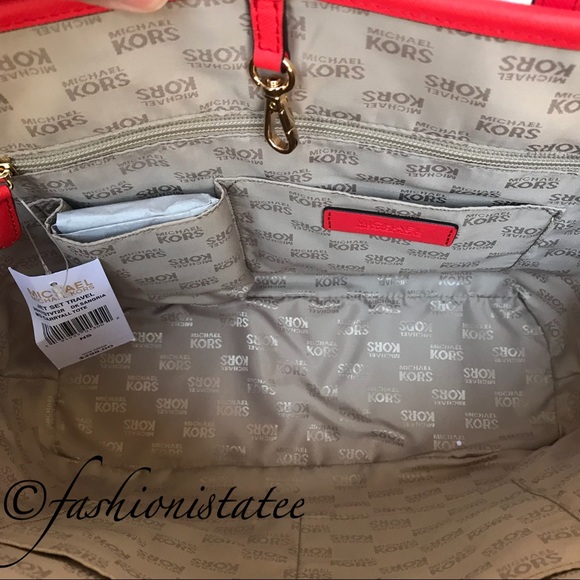 NWT Michael Kors Jet Travel Medium Carryall Tote - Picture 4 of 8